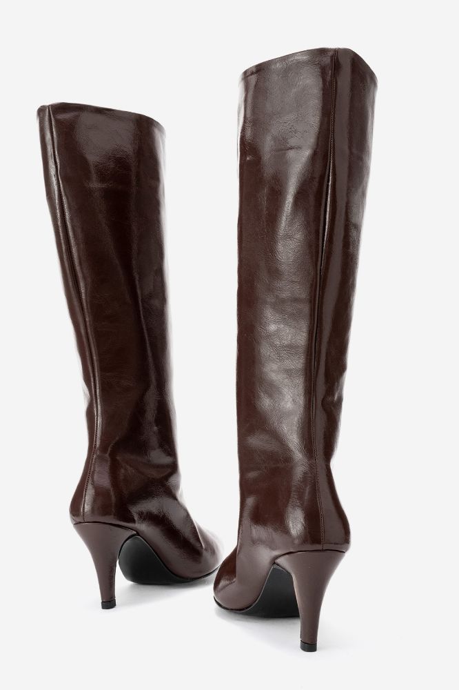 kadin-ince-topuklu-cizme-KAHVE KIRISIK-ERC800-0101814_0